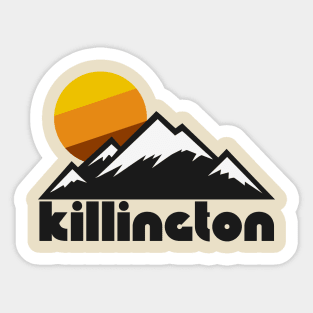 Retro Killlington ))(( Tourist Souvenir Travel Vermont Design Sticker